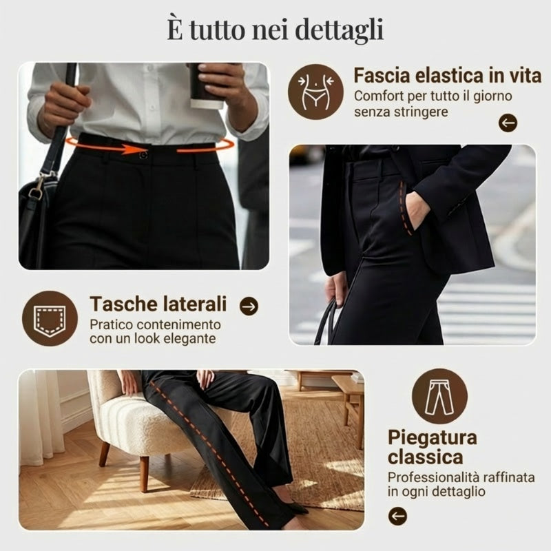 Alba Stella Signature High-Waist Pantalon