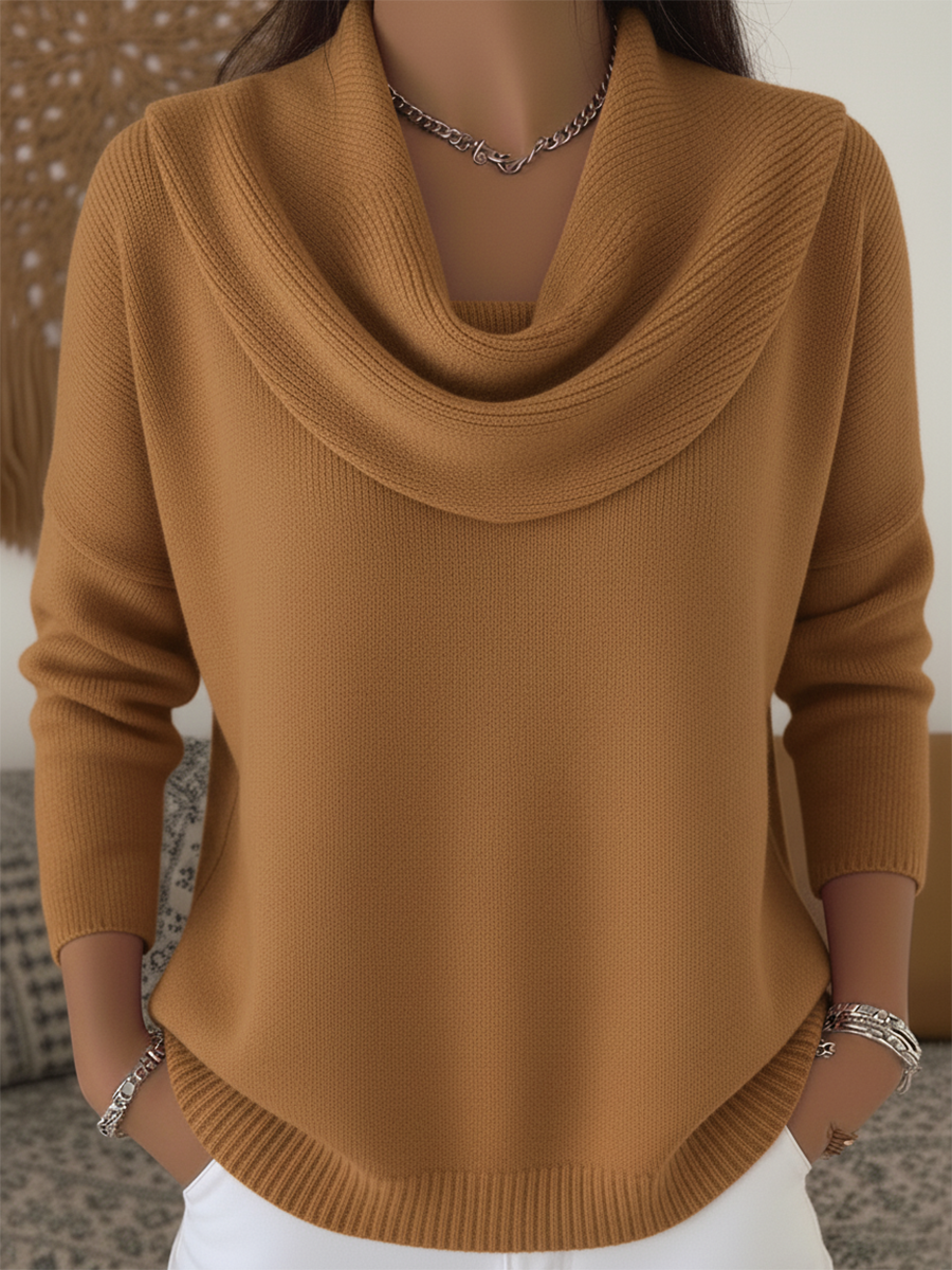Costanza Cowl Collar Sweater | Warm, elegant, altijd op zijn plek