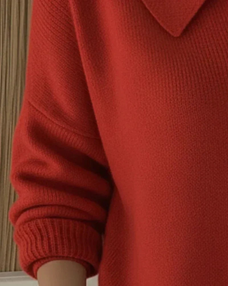 Ambra Cardigan met knoopcollier | Verfijnd, warm en altijd passend