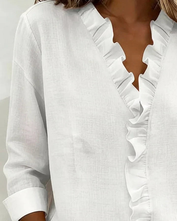 Amata blouse | Zacht, romantisch en altijd op zijn plek