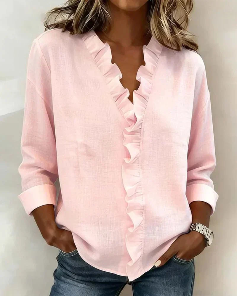 Amata blouse | Zacht, romantisch en altijd op zijn plek