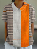 Filippa | Colorblock gestreept blouse