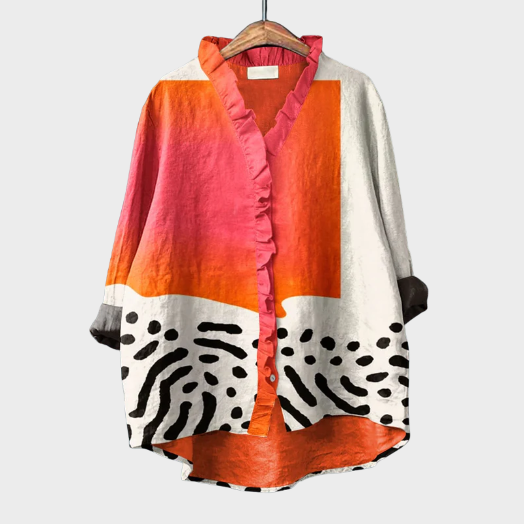 Flora Blouse | Een kunstzinnig stuk voor een flatterende look