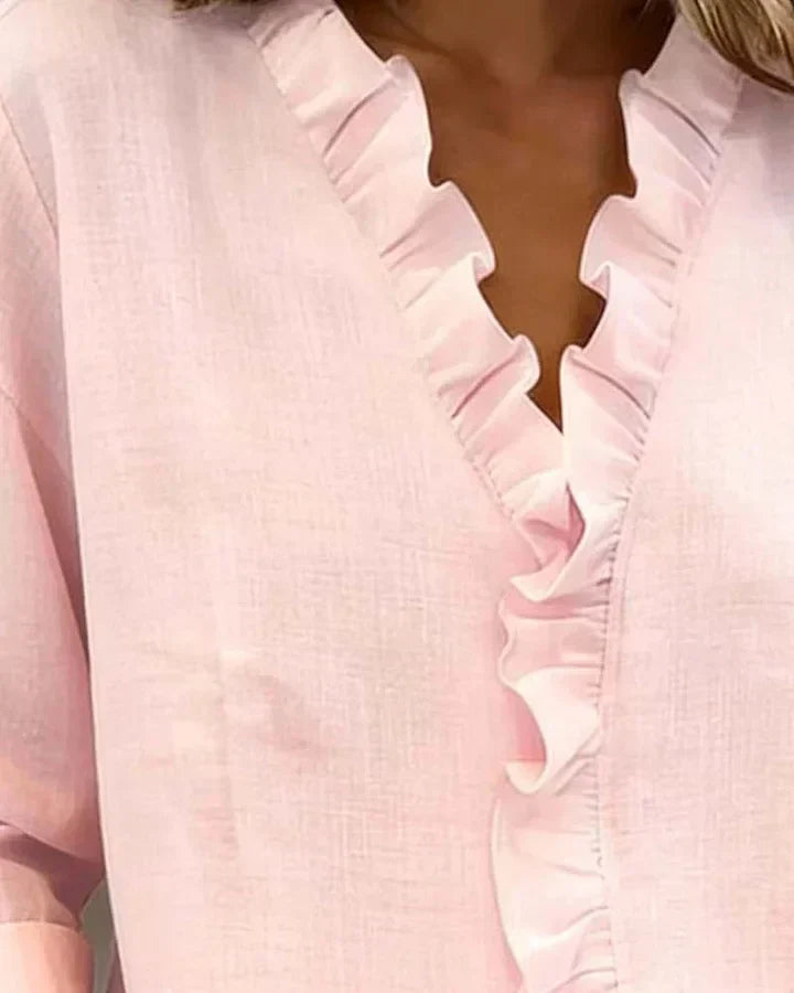 Amata blouse | Zacht, romantisch en altijd op zijn plek