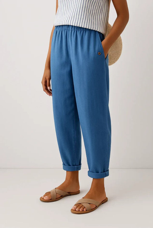 Romina | Tijdloze Linnen-Katoenen Broek