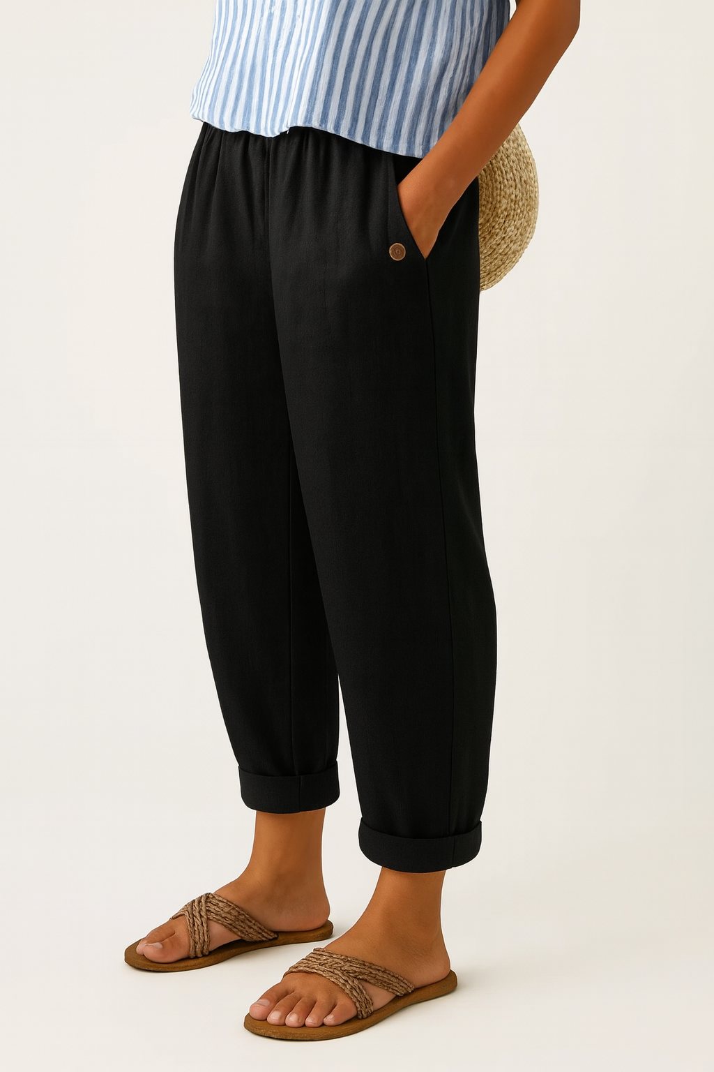 Romina | Tijdloze Linnen-Katoenen Broek