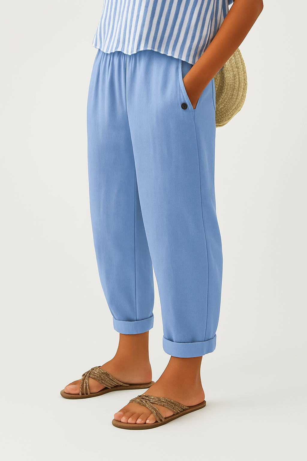 Romina | Tijdloze Linnen-Katoenen Broek
