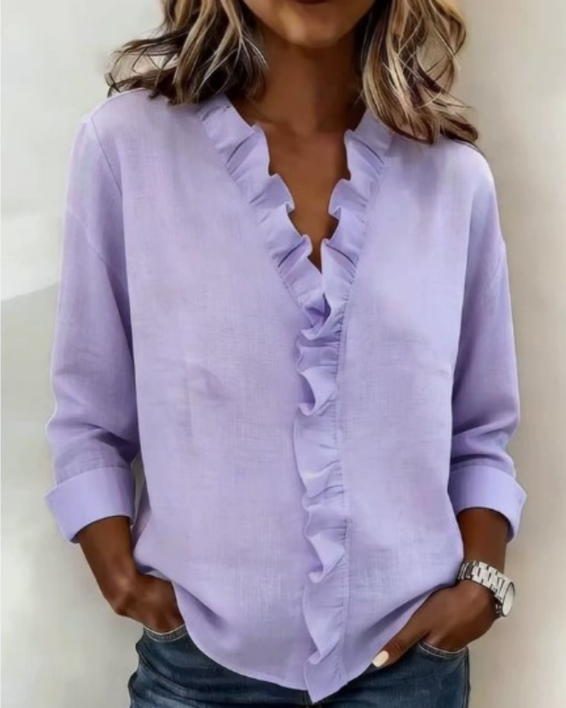 Amata blouse | Zacht, romantisch en altijd op zijn plek