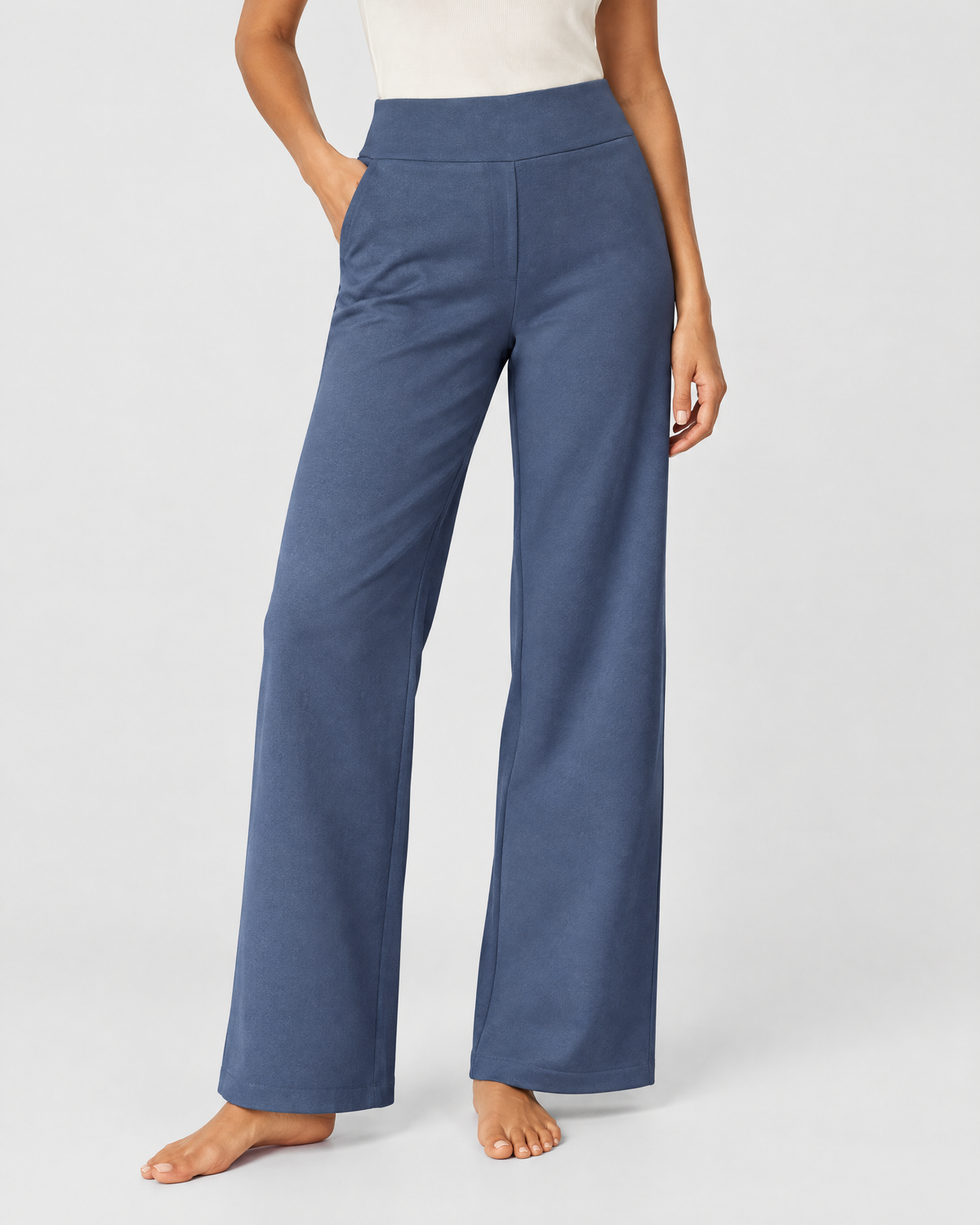 Livia stretchbroek in blauw