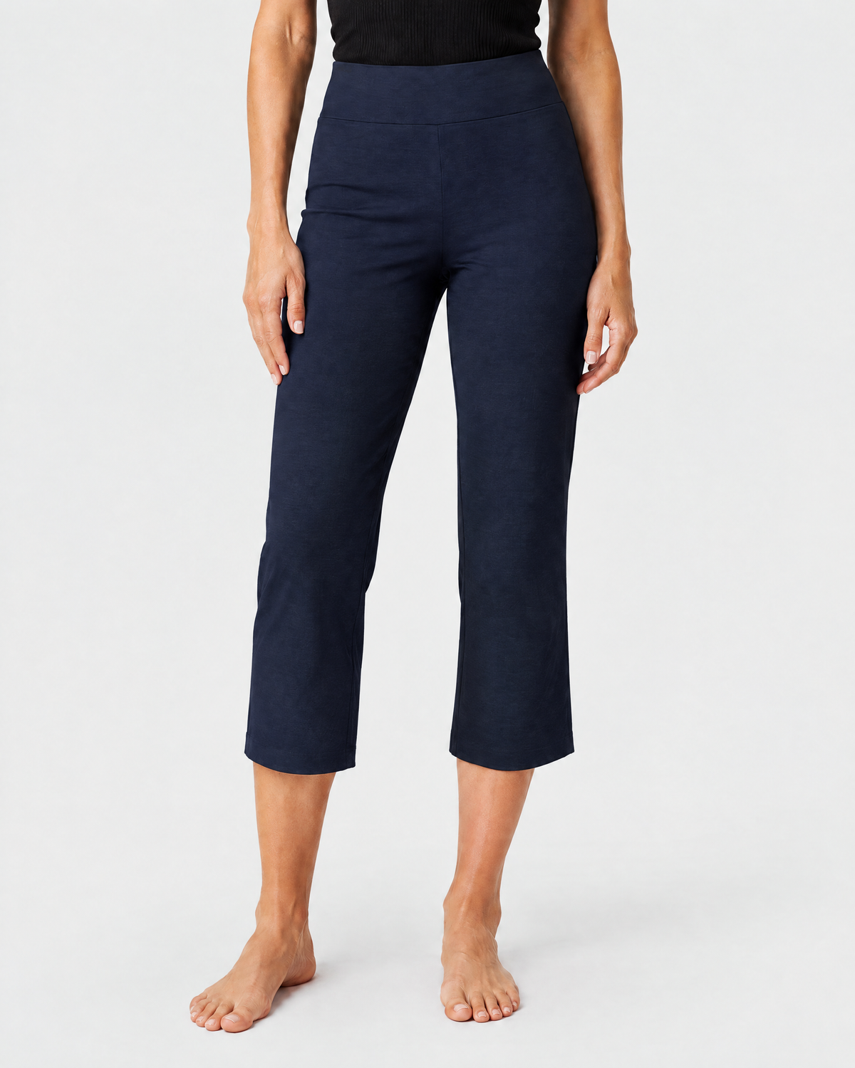 Marta capribroek in marineblauw