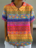 Susanna | Gestreept bloemen blouse