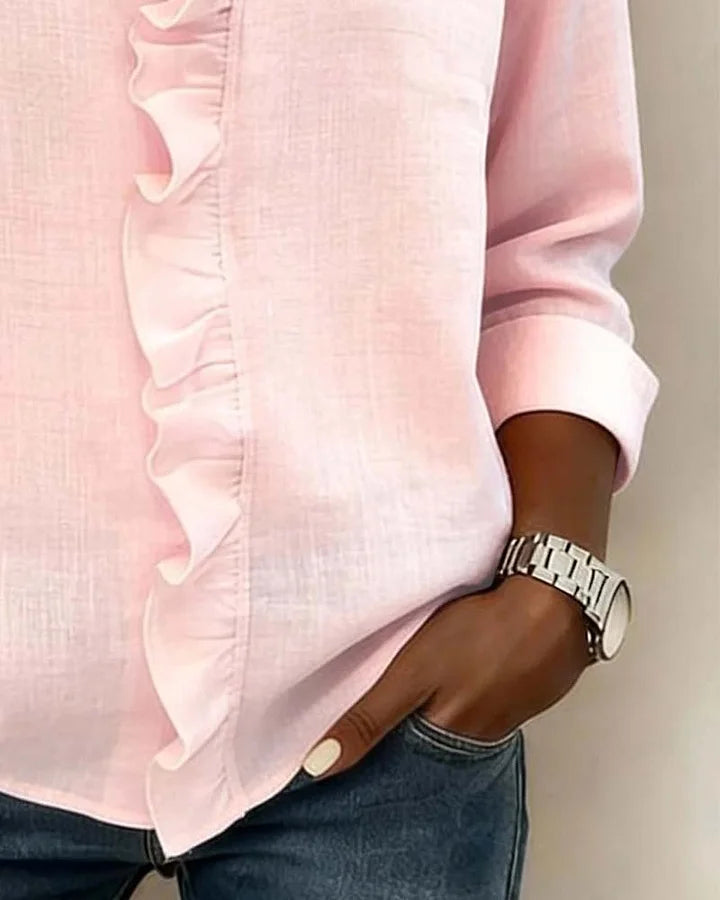 Amata blouse | Zacht, romantisch en altijd op zijn plek