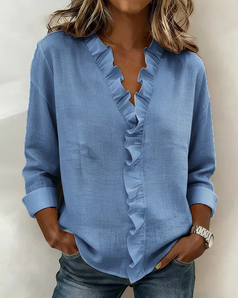 Amata blouse | Zacht, romantisch en altijd op zijn plek