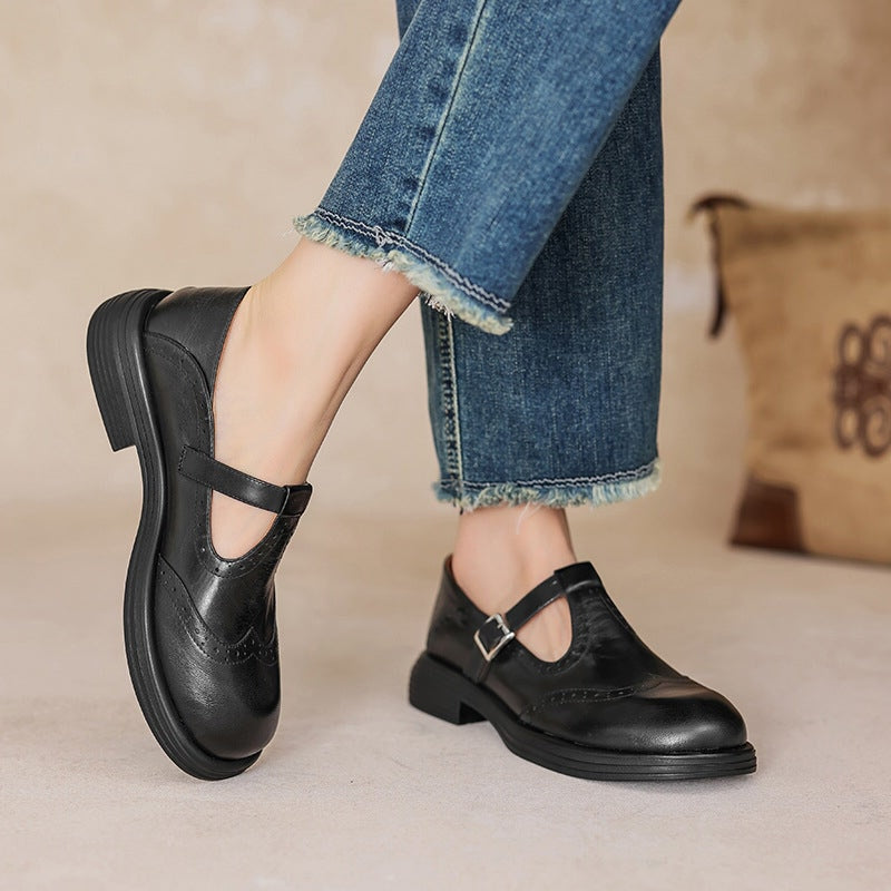 Mattea | Elegante Mary Janes met een luxe leerlook