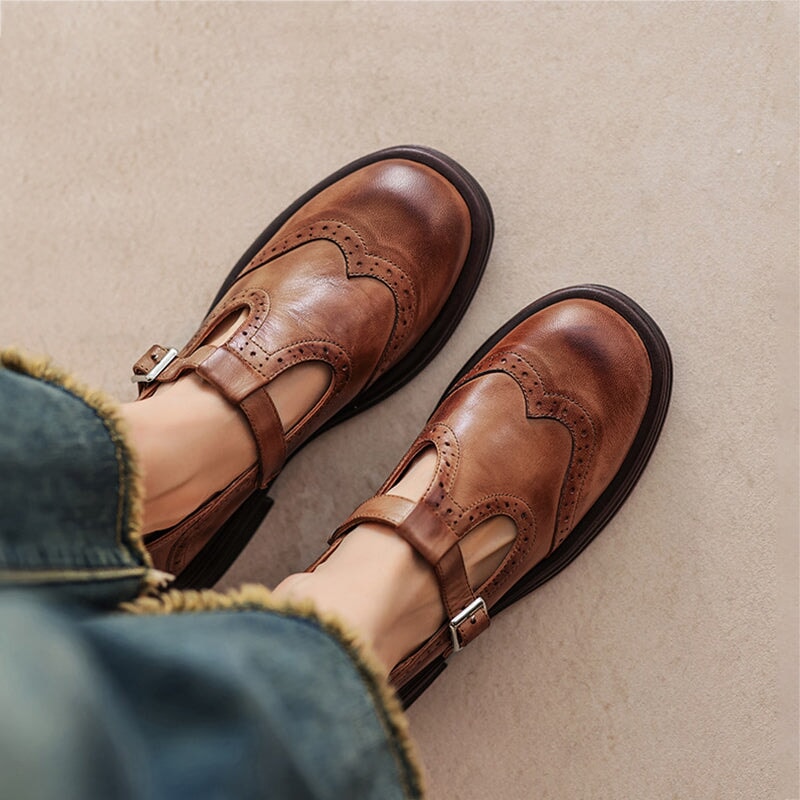 Mattea | Elegante Mary Janes met een luxe leerlook