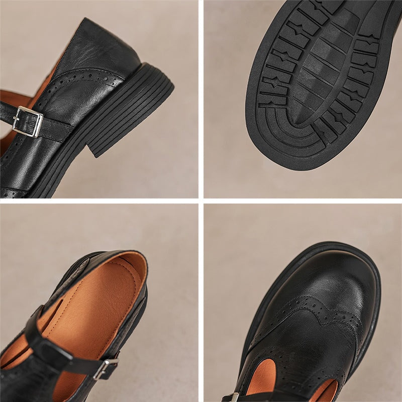 Mattea | Elegante Mary Janes met een luxe leerlook