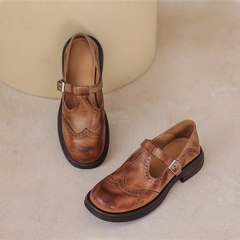 Mattea | Elegante Mary Janes met een luxe leerlook